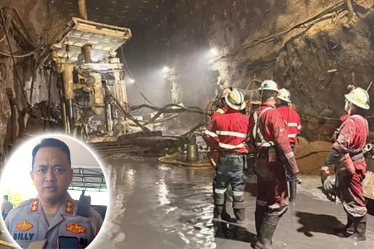 Polres Mimika Investigasi Penyebab Longsor Material di GBC Freeport