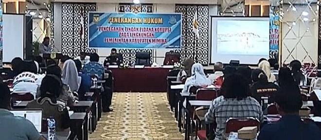 Kegiatan Penerangan Hukum Antikorupsi Pemkab Mimika Hanya Dihadiri Lima dari 42 Kepala OPD