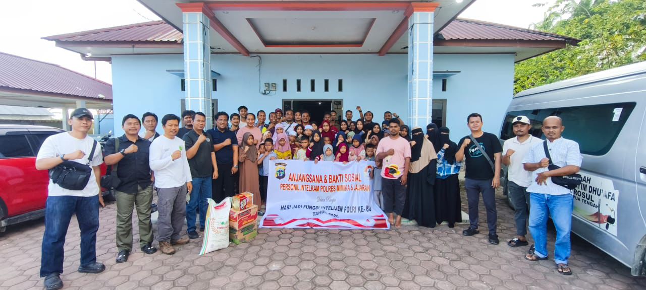 HUT ke-80 Intelijen Polri, Sat Intelkam Polres Mimika Perkuat Kepedulian Sosial