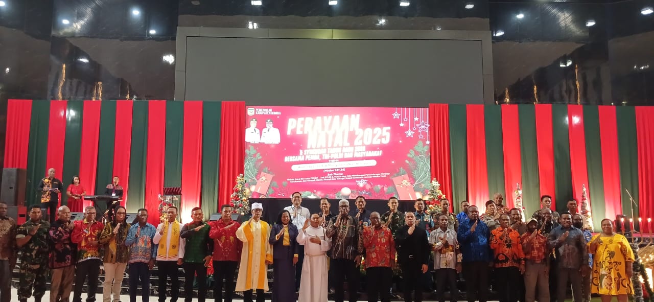 Perayaan Natal dan Tahun Baru 2026, Bupati Mimika Ajak Semua Pihak Perkuat Sinergi dan Kolaborasi