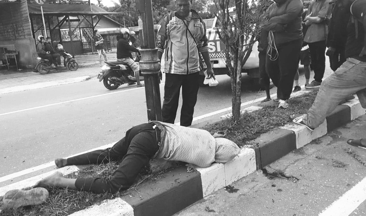 Laka Tunggal di Jalan Cenderawasih Timika, Pemuda 21 Tahun Meninggal Dunia
