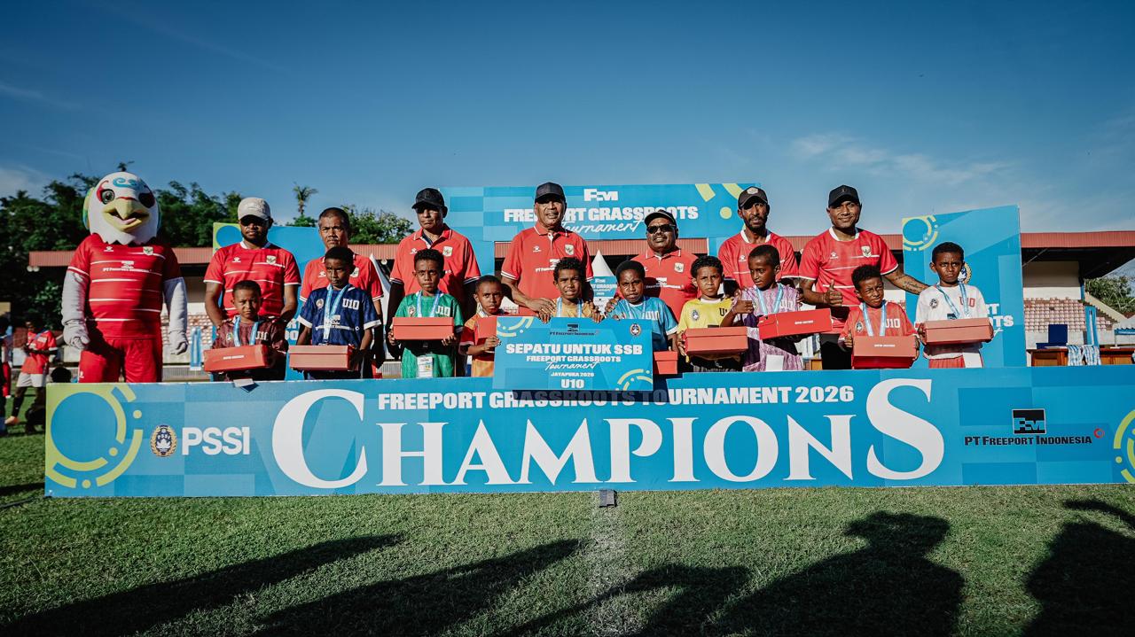 Freeport Grassroots Tournament 2026 di Jayapura, Asah Bakat Sepak Bola Anak Papua