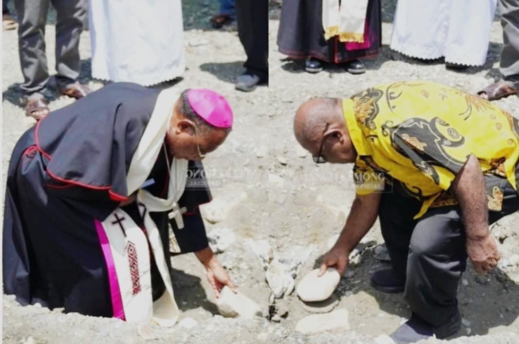 Dana Awal Pembangunan Wisma Unio Keuskupan Timika Rp500 Juta, Uskup Tekankan Kebersamaan Imam