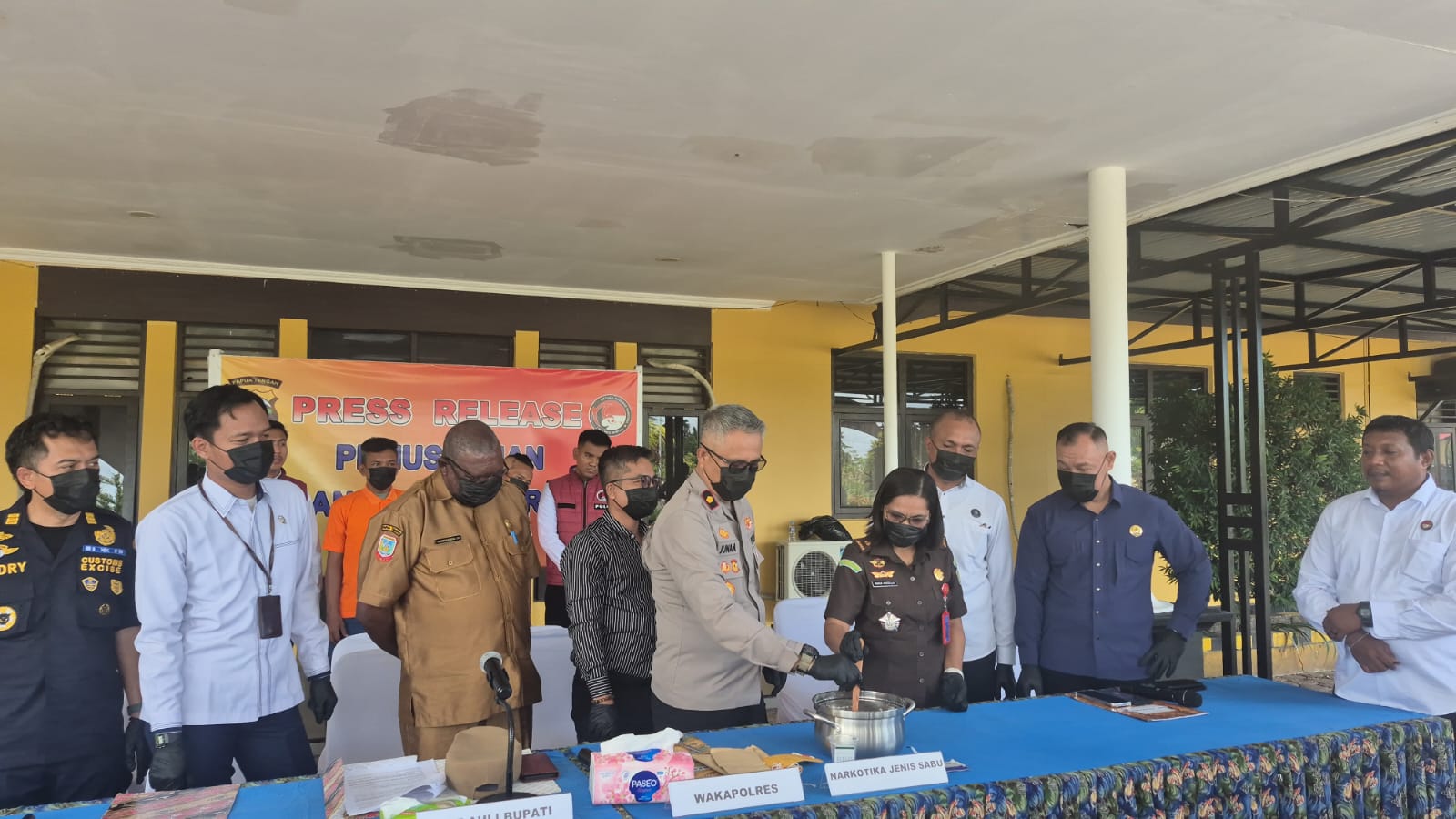 Polres Mimika Musnahkan 420 Gram Sabu, Nilai Edar Diperkirakan Lebih Rp1 Miliar