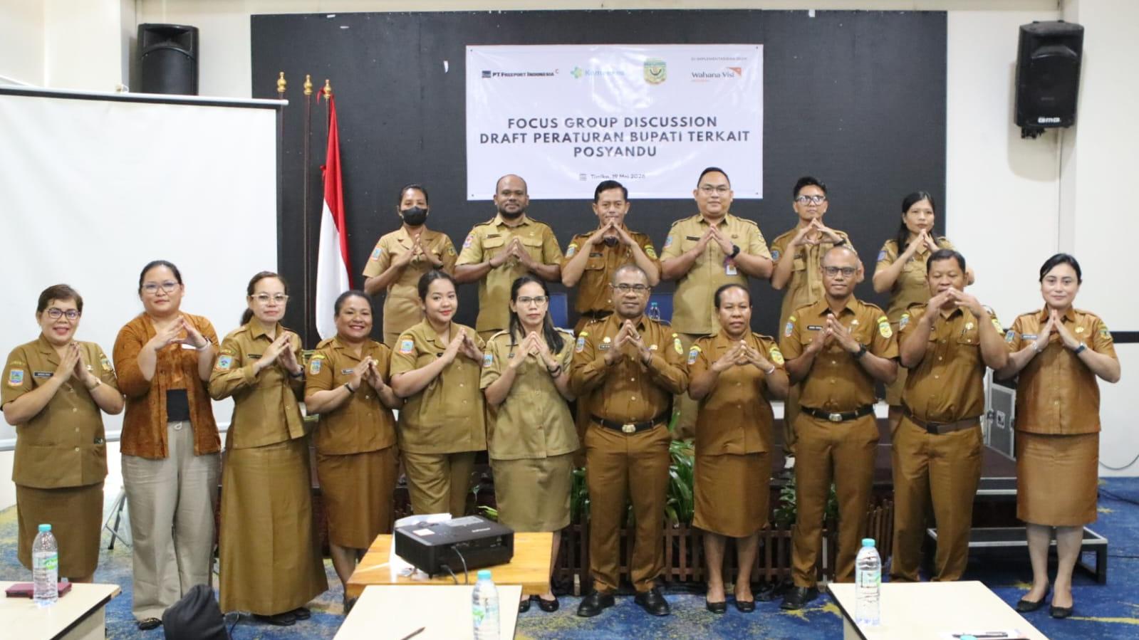 Pemkab Mimika Perkuat Peran Posyandu Melalui FGD Draft Peraturan Bupati