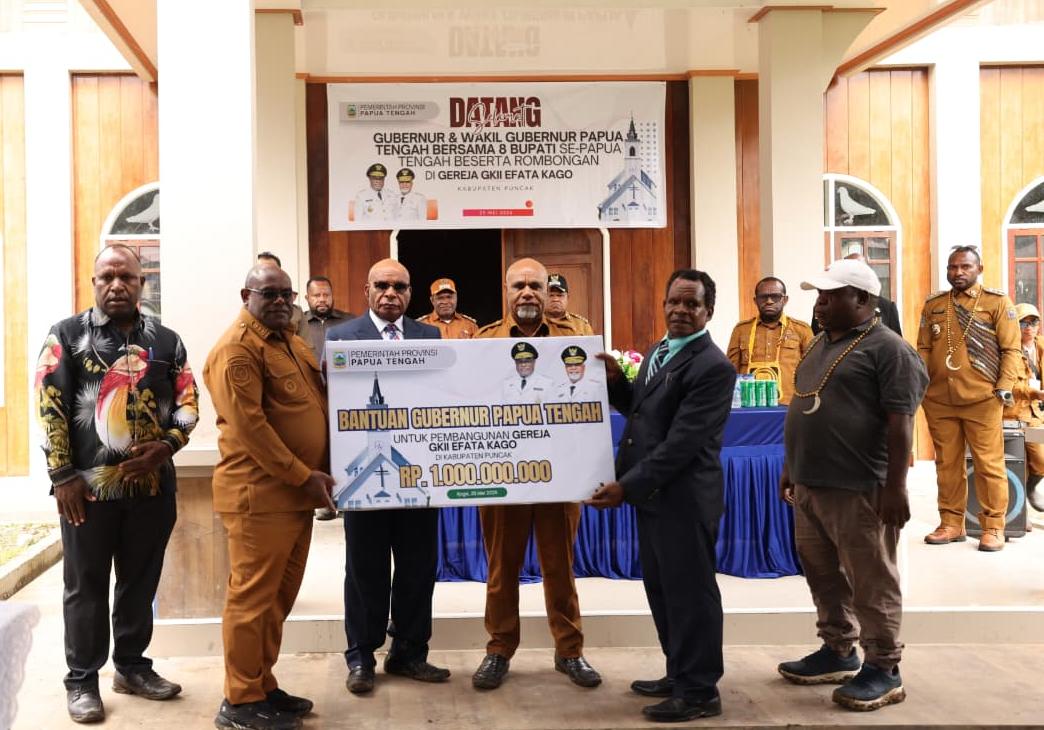 Pemprov Papua Tengah Kucurkan Rp2 Miliar bagi Pembangunan Gereja GKII di Puncak