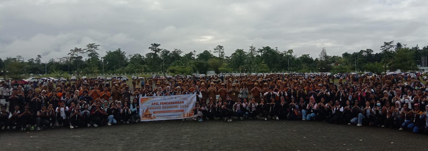 Pemkab Mimika dan BPS Kerahkan 210 Petugas Sensus Ekonomi 2026, Data Jadi Fondasi Pembangunan Daerah