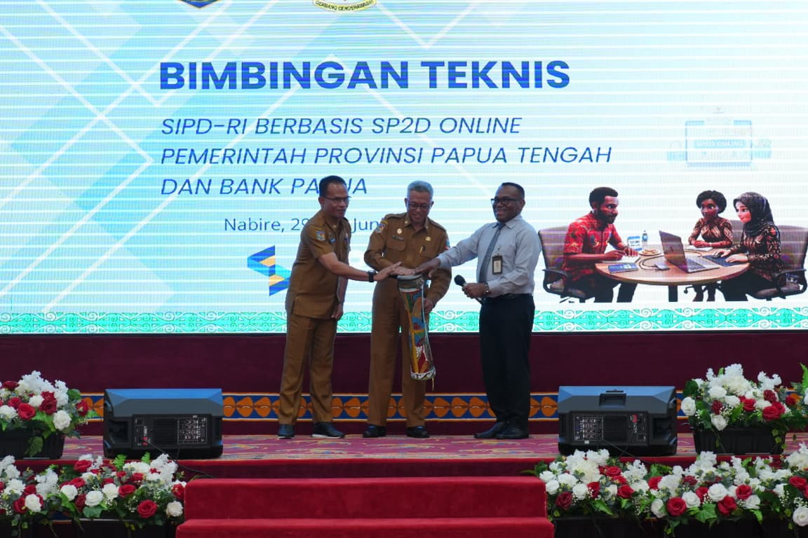 Pemprov Papua Tengah Luncurkan SIPD-RI SP2D Online, Percepat Transformasi Digital Keuangan Daerah