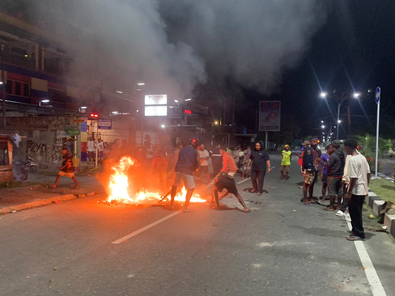 Kurang dari Dua Jam, Polres Mimika Amankan Lima Terduga Pelaku Begal dan Pengeroyokan