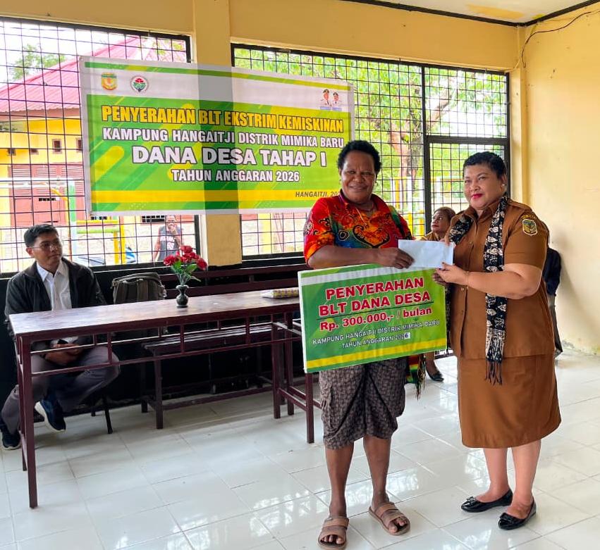 Sasar 33 KPM, BLT Ekstrem Tahap Pertama Mulai Disalurkan di Kampung Hangaitji