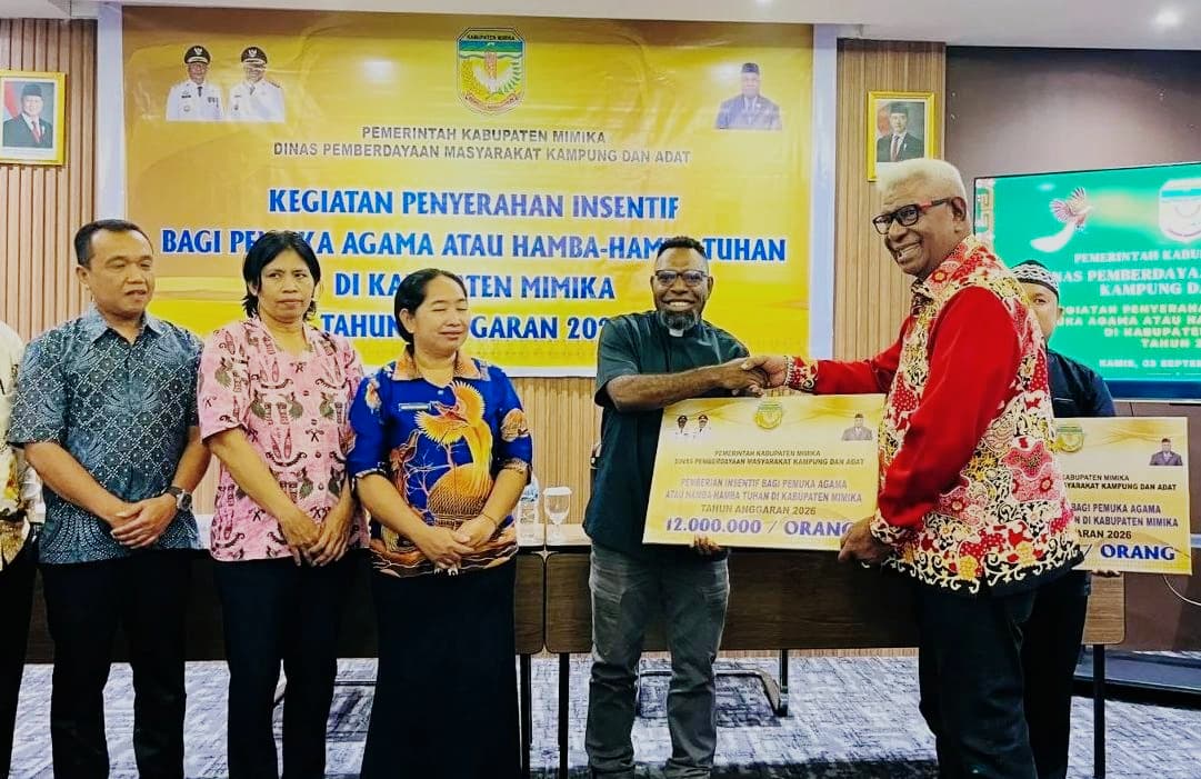Pemkab Mimika Salurkan Rp12 Miliar Insentif bagi 1.000 Tokoh Agama